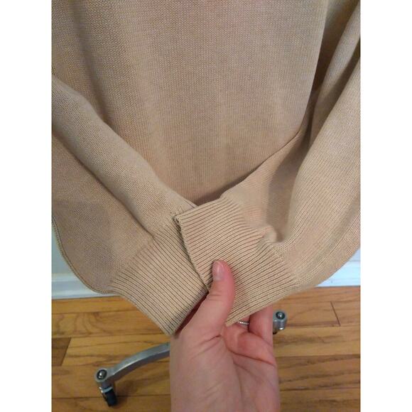 FYNCH-HATTON SUPERSOFT COTTON Men's 3XL V Neck Tan Sweater Jumper - Picture 8 of 12